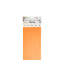 Alternative view of Neon Orange Tyvek Wristbands With Coding 50pc