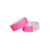 Neon Pink Tyvek Wristbands With Coding 50pc