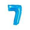 Pastel Blue Air Fill Number 7 Balloon