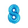 Pastel Blue Air Fill Number 8 Balloon