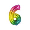 Rainbow Jelly Air Fill Number 6 Balloon