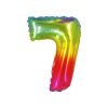 Rainbow Jelly Air Fill Number 7 Balloon