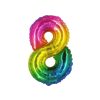 Rainbow Jelly Air Fill Number 8 Balloon