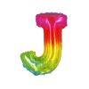 Rainbow Air Fill Letter J Balloon