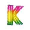 Rainbow Air Fill Letter K Balloon