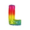 Rainbow Air Fill Letter L Balloon