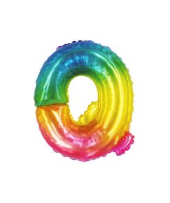 Rainbow Air Fill Letter Q Balloon