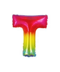 Rainbow Air Fill Letter T Balloon