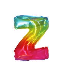 Rainbow Air Fill Letter Z Balloon