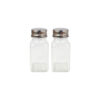 Glass Storage Jars With Metal Lid 2pk