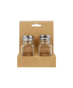 Alternative view of Glass Storage Jars With Metal Lid 2pk