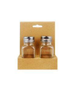 Alternative view of Glass Storage Jars With Metal Lid 2pk