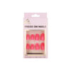 Hot Pink Round Press On Nails 24pc