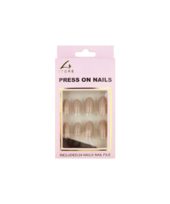 Ivory Round Press On Nails 24pc