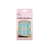 Light Blue Round Press On Nails 24pc