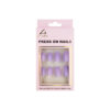 Light Purple Round Press On Nails 24pc