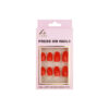 Red Round Press On Nails 24pc