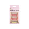 Soot Pink Round Press On Nails 24pc