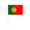 Portugal Hand Waving Flag 10pc
