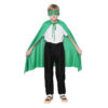 green mask and cape set