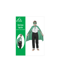 green mask and cape set