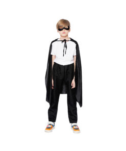 Black Kids Cape & Mask Set