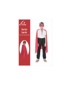 red mask and cape set