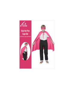 hot pink mask and cape set