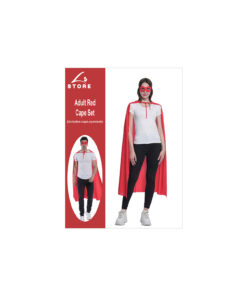 red cape and mask set unisex