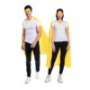 yellow cape and mask set unisex