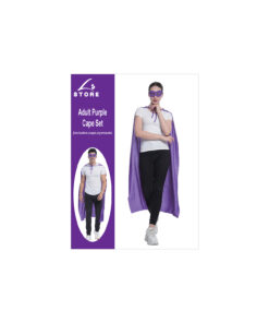 purple cape and mask set unisex
