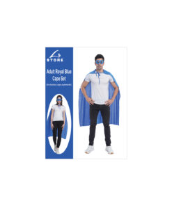blue mask and cape set unisex
