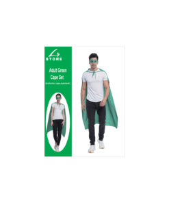 green cape and mask set unisex