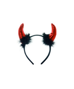 Black & Red Devil Headband