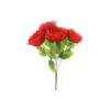 Red Peony 5 Head Bunch 44cm