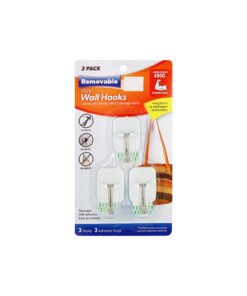 Removable Wall Hooks 3pk