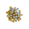 Gold & Silver Glitter Styrofoam Balls 1.8cm 50pc