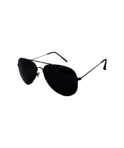 Alternative view of Black Aviator Glasses