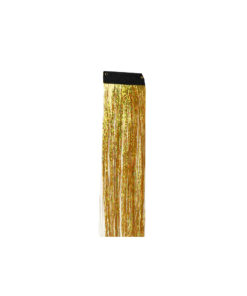 Gold Tinsel Hair Extension Clip 1pc