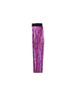 Purple Tinsel Hair Extension Clip 1pc
