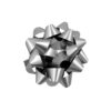 Silver Matte Gift Bow 20cm 1pc