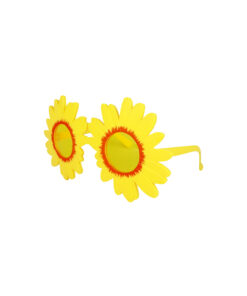 Alternative view of Yellow Flower Shape Glasses