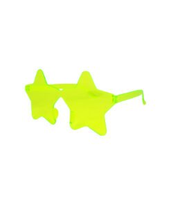 Alternative view of Green Star Shape Glasses