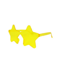 Alternative view of Yellow Star Shape Glasses