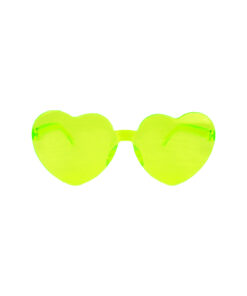 Green Heart Shape Glasses
