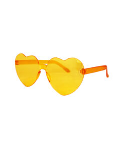 Alternative view of Orange Heart Shape Glasses
