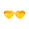 Orange Heart Shape Glasses