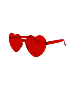 Alternative view of Red Heart Shape Glasses