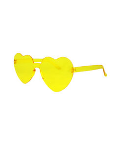 Alternative view of Yellow Heart Shape Glasses