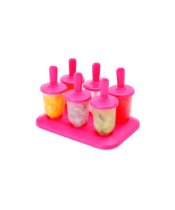 Hot Pink Jelly Shape Popsicle Maker 6pk